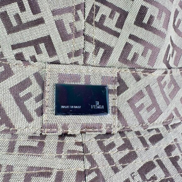 FENDI Zucca FF Unisex Bucket Hat Made in Italy Marked as "L" - Picture 4 of 9